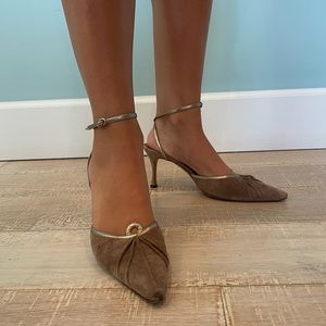 Manolo Blahnik Suede Heel